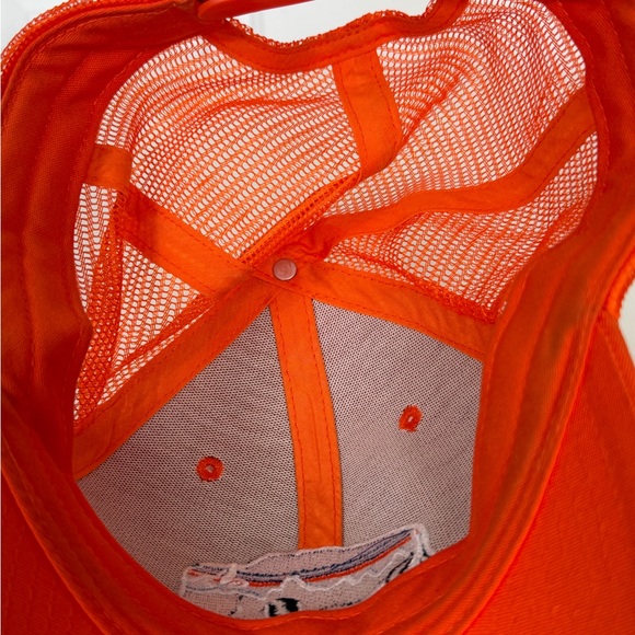 Patagonia Fitz Roy Bison Trucker One Size Hat Mesh Snapback Orange - Picture 7 of 7